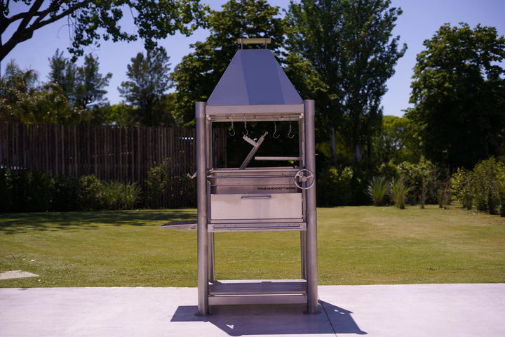 Tagwood BBQ XL Argentine Santa Maria Wood Fire & Charcoal Gaucho Grill all Stainless Steel | BBQ22SS