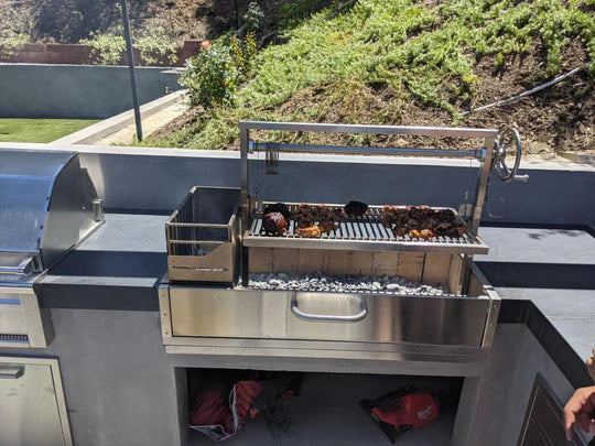 Tagwood BBQ Santa Maria Argentine Wood Fire & Charcoal Gaucho Grill Built in | BBQ05SS