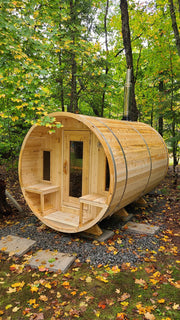 Dundalk Canadian Timber White Cedar Tranquility Outdoor | 2-4 People | Wood or Electric Heater sauna Dundalk Leisurecraft   