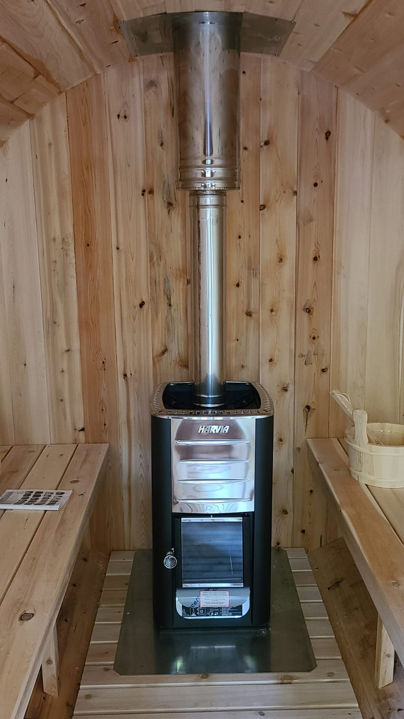 Dundalk Canadian Timber White Cedar Tranquility Outdoor | 2-4 People | Wood or Electric Heater sauna Dundalk Leisurecraft   