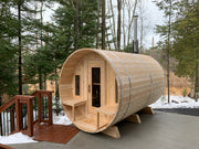 Dundalk Canadian Timber White Cedar Tranquility Outdoor | 2-4 People | Wood or Electric Heater sauna Dundalk Leisurecraft   