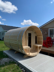 Dundalk Canadian Timber White Cedar Tranquility Outdoor | 2-4 People | Wood or Electric Heater sauna Dundalk Leisurecraft   