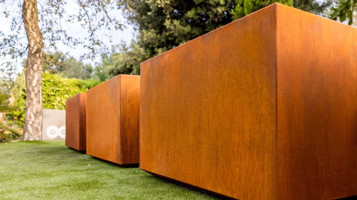 Planters Kubik Corten