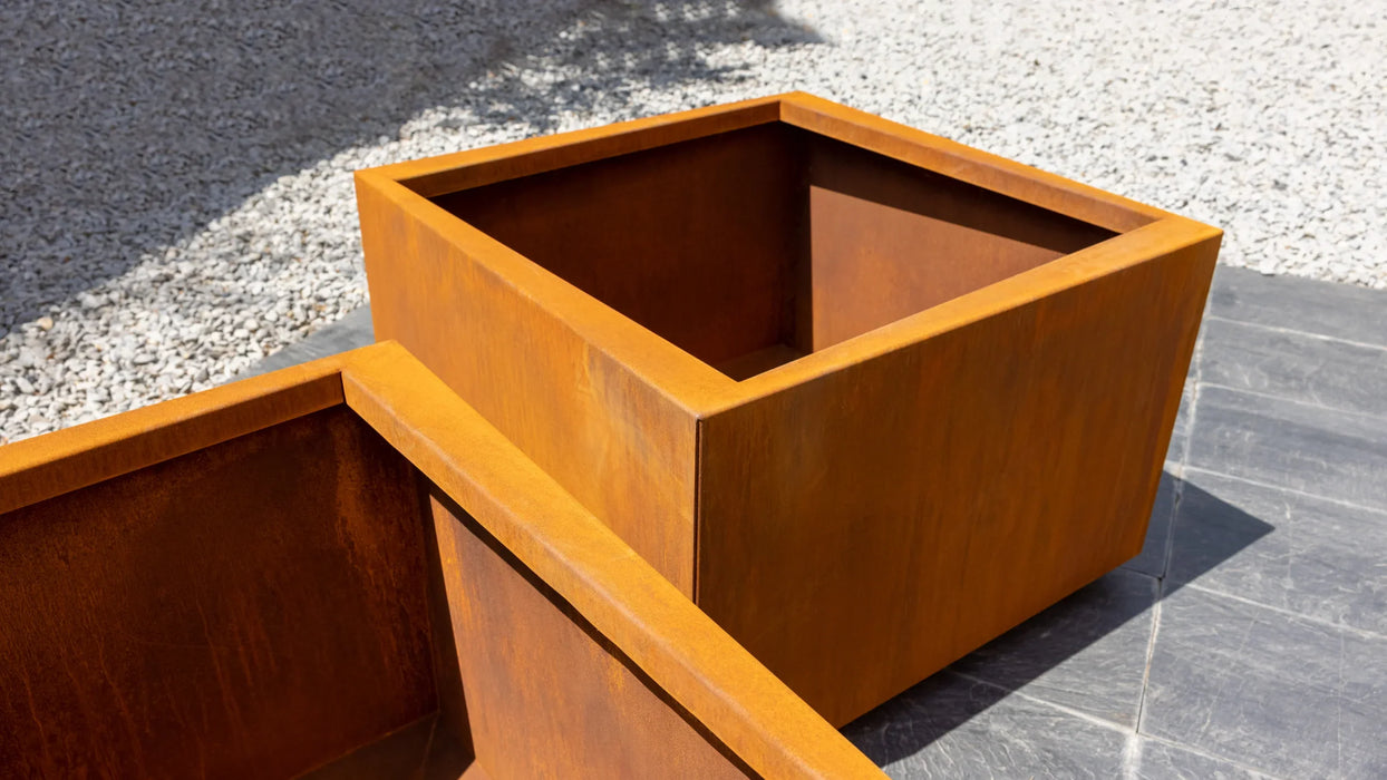 Planters Kubik Corten