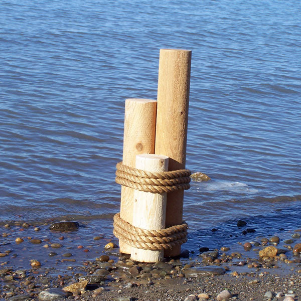 Roped Log Set Swings Leisurecraft Unfinished  