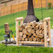Log Firewood Rack Swings Leisurecraft   