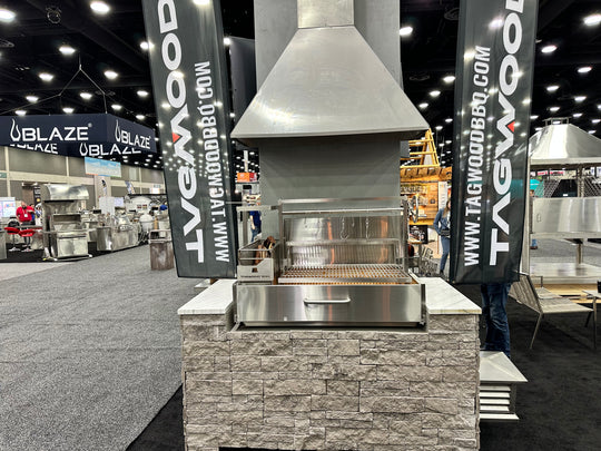 Tagwood BBQ XL Built-In Argentine Wood Fire & Charcoal Grill OPEN FIRE COOKING | BBQ25SS