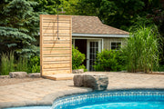 Dundalk Canadian Timber Savannah Standing Outdoor Shower  40" x 40" Platform  Dundalk Leisurecraft   