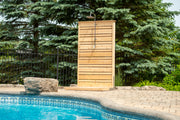 Dundalk Canadian Timber Savannah Standing Outdoor Shower  40" x 40" Platform  Dundalk Leisurecraft   