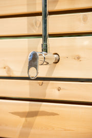 Dundalk Canadian Timber Savannah Standing Outdoor Shower  40" x 40" Platform  Dundalk Leisurecraft   