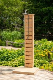 Dundalk Canadian Timber Sierra Pillar Outdoor Shower  31" x 31" Platform  Dundalk Leisurecraft Dundalk Canadian Timber Sierra Pillar Outdoor Shower  + Cold Shower  