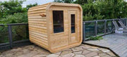 Dundalk Canadian Timber Luna White Cedar Outdoor Sauna | 2-4 People | Wood or Electric Heater  Dundalk Leisurecraft   