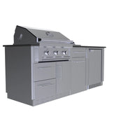 Tango 7 Foot outdoor package grilling station BBQ GRILL SunStone Barbecue Grills   