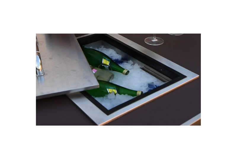 Bull BG-00002 Stainless Steel Drop-In Ice Chest, 16.75x20.25-Inches