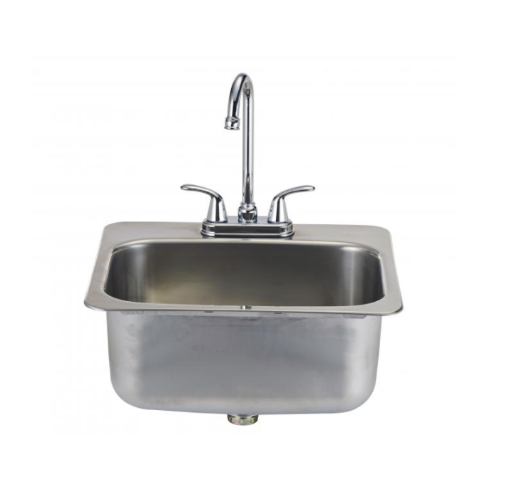Bull BG-12391 Large Stainless Steel Sink, 19x17-Inches