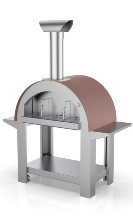 Grande Pizza Oven & Trolley - Stainless Steel Wood fire Pizza Ovens Alphapro Ltd   