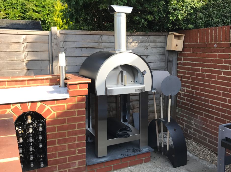 Piccolo Pizza Oven & Trolley - Anthracite Wood fire Pizza Ovens Alphapro Ltd Default Title  