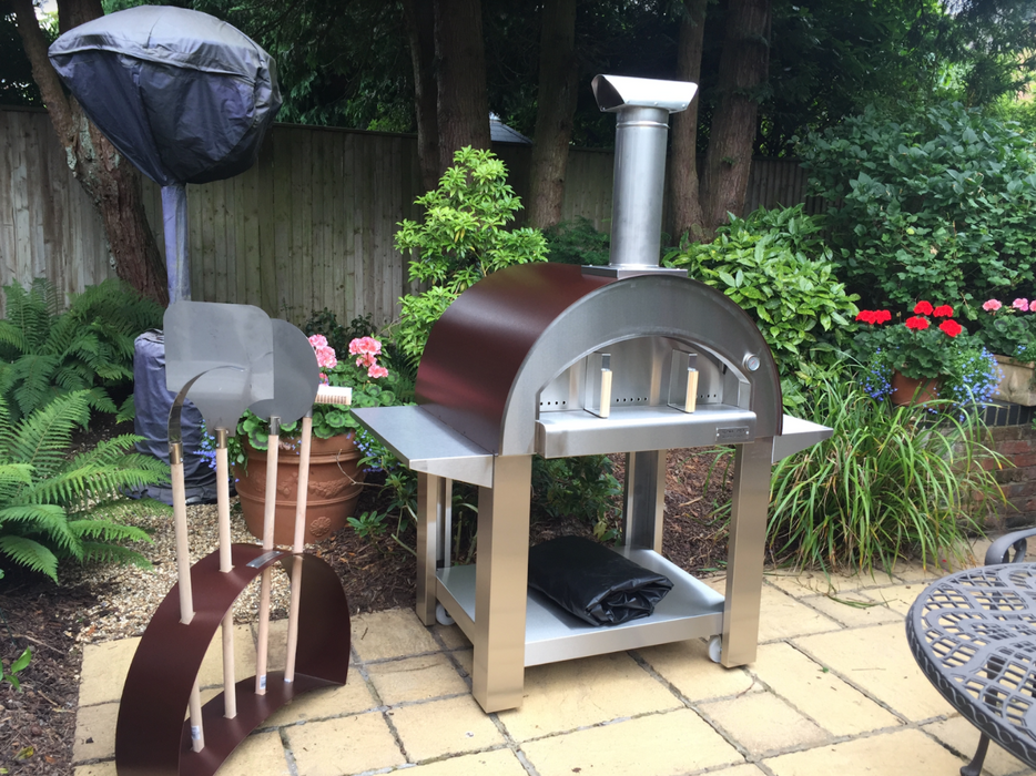 Grande Pizza Oven & Trolley - Stainless Steel Wood fire Pizza Ovens Alphapro Ltd   