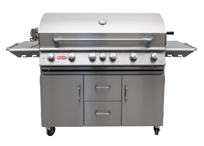 Bull Diablo 46-Inch 6-Burner Grill and Cart