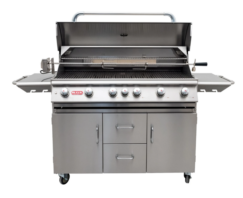 Bull Diablo 46-Inch 6-Burner Grill and Cart