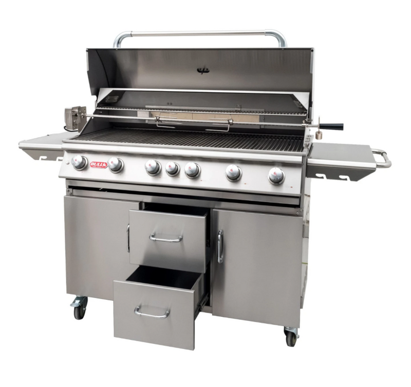 Bull Diablo 46-Inch 6-Burner Grill and Cart