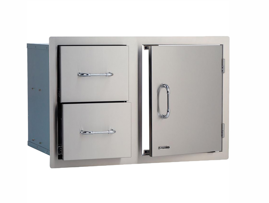 Bull BG-25876 Stainless Steel Door/Double Drawer Combo, 33x22-Inches