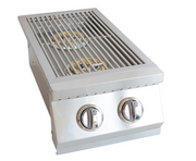 Built In Double Side Burner Stainless Steel with removable cover BBQ GRILL KoKoMo Grills   