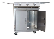 3 Burner 26 inch Cart Model BBQ Grill With Locking Casters BBQ GRILL KoKoMo Grills   