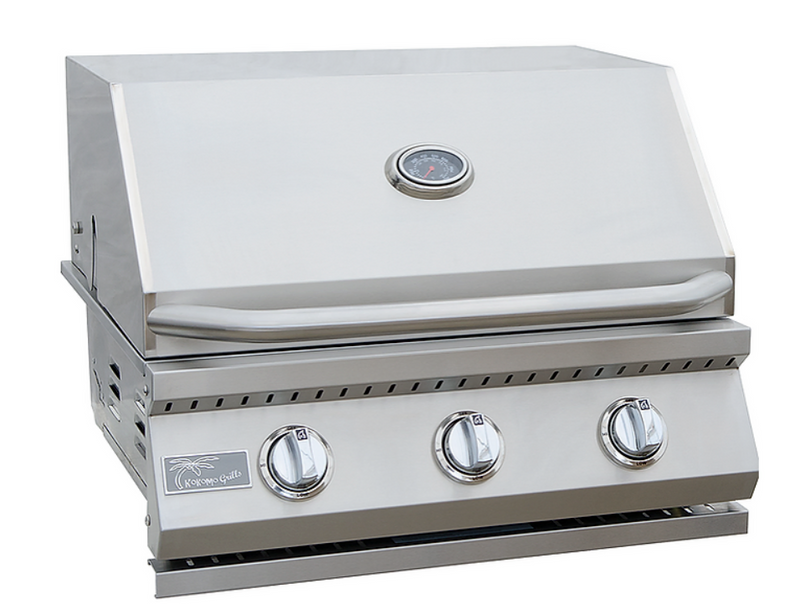 3 Burner 26 inch Cart Model BBQ Grill With Locking Casters BBQ GRILL KoKoMo Grills   