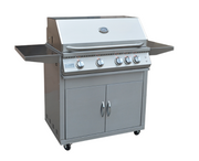 Professional 4 Burner 32 Inch Cart Model BBQ Grill With Lights & Locking Casters BBQ GRILL KoKoMo Grills Professional 4 Burner 32 Inch Cart Model BBQ Grill With Lights & Locking Casters (LPG)  