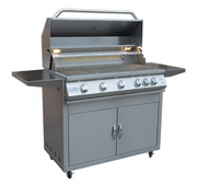 Professional 5 Burner 40 Inch Cart Model BBQ Grill With Lights & Locking Casters BBQ GRILL KoKoMo Grills   