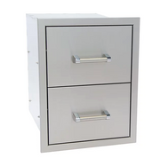 Outdoor Kitchen Stainless Steel Double Drawer BBQ GRILL KoKoMo Grills   