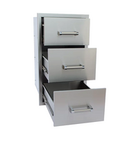 Outdoor Kitchen Stainless Steel Triple Drawer BBQ GRILL KoKoMo Grills   