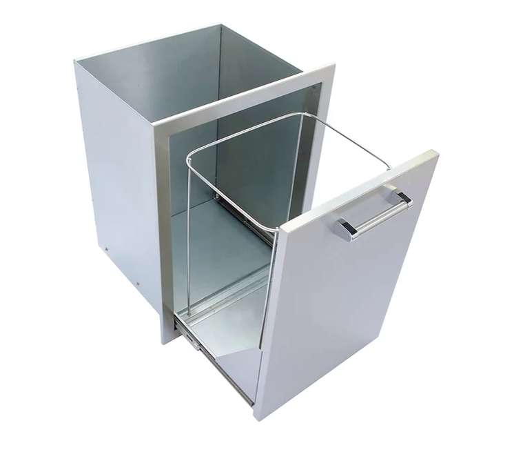 Outdoor Kitchen Stainless Steel Trash/Propane Pull-Out BBQ GRILL KoKoMo Grills   