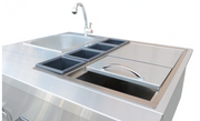 Built-In Bartender Cocktail Station With Sink Bottle Opener and Ice Chest BBQ GRILL KoKoMo Grills   