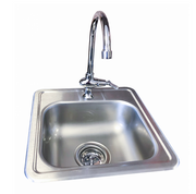 Built-In 15x15 Outdoor Kitchen Sink BBQ GRILL KoKoMo Grills   