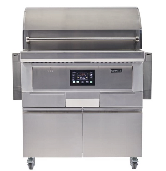 36" Coyote Pellet Grill on Cart - C1P36-FS BBQ GRILL Coyote Grills   