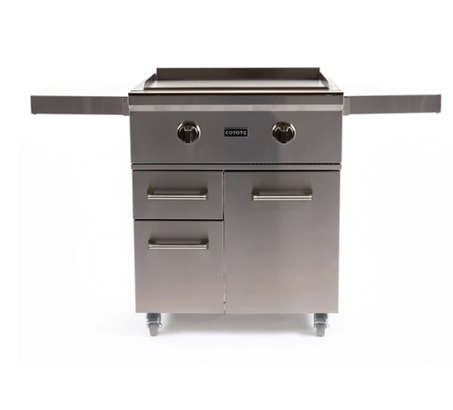 Coyote 30" Flat Top Grill with Cart - C1FTG30+C1FTCART BBQ GRILL Coyote Grills Coyote 30" Flat Top Grill with Cart - C1FTG30+C1FTCART LPG  