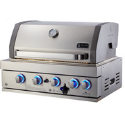 Mont Alpi 400 Deluxe Island and 45 Degree Corners 83'' BBQ GRILL Mont Alpi   