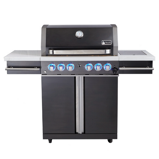 Mont Alpi Supreme 4 Burner Cart Grill in Black BBQ GRILL Mont Alpi   