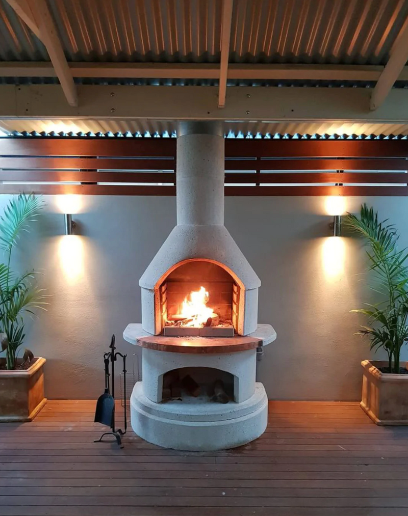 Rondo With Pizza Oven Insert BBQ GRILL Bushbeck   