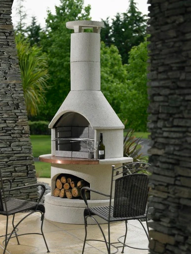 Large Fire Brick Charcoal BBQ & Rotisserie with Stone – BUSCHBECK USA