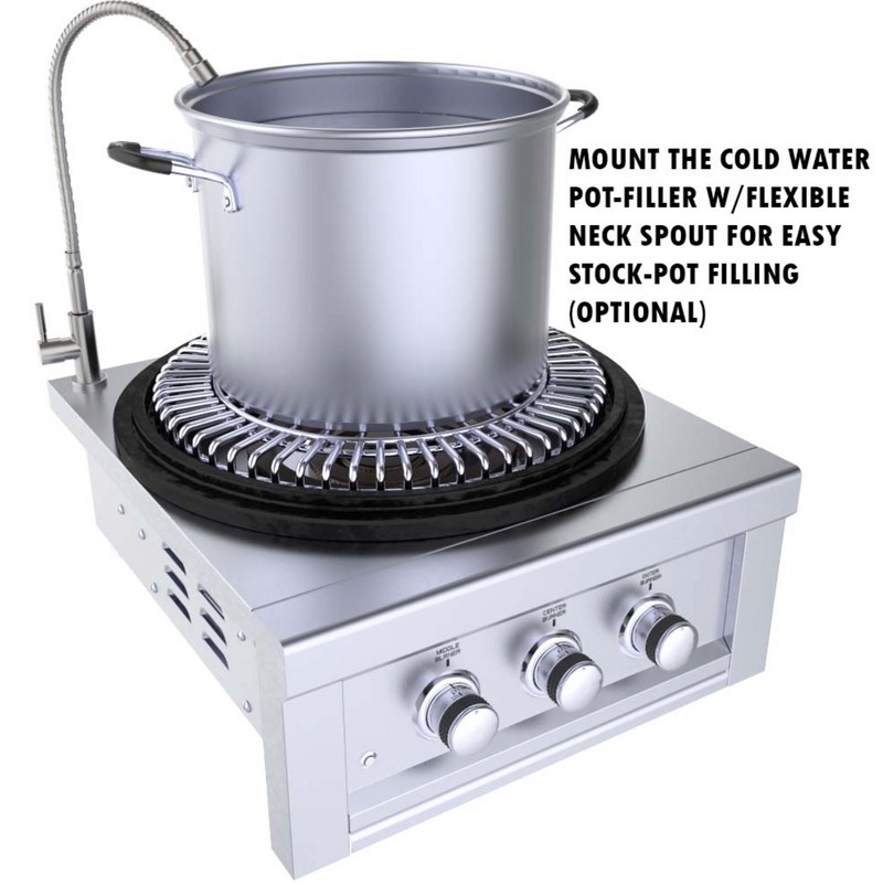 Sunstone® 24” Power Cirque™ Burner - Item No. SUN24PCB  SunStone Barbecue Grills   