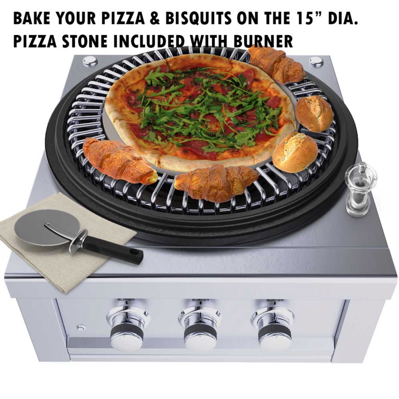 Sunstone® 24” Power Cirque™ Burner - Item No. SUN24PCB  SunStone Barbecue Grills   