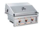 Sunstone Ruby Series 3 Burner Gas Grill with Infrared + Rotisserie Kit BBQ GRILL SunStone Barbecue Grills   