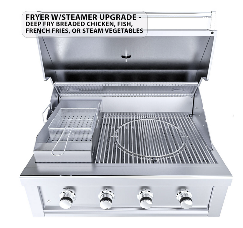 Ruby 4 Burner Pro-Sear 36" w/IR  SunStone Barbecue Grills   