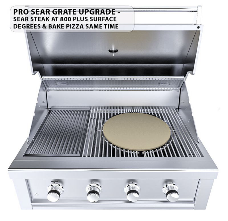 Ruby 4 Burner Pro-Sear 36" w/IR  SunStone Barbecue Grills   