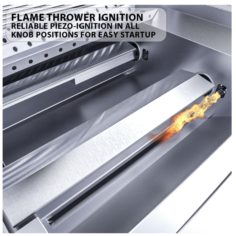 Ruby 4 Burner Pro-Sear 36" w/IR  SunStone Barbecue Grills   