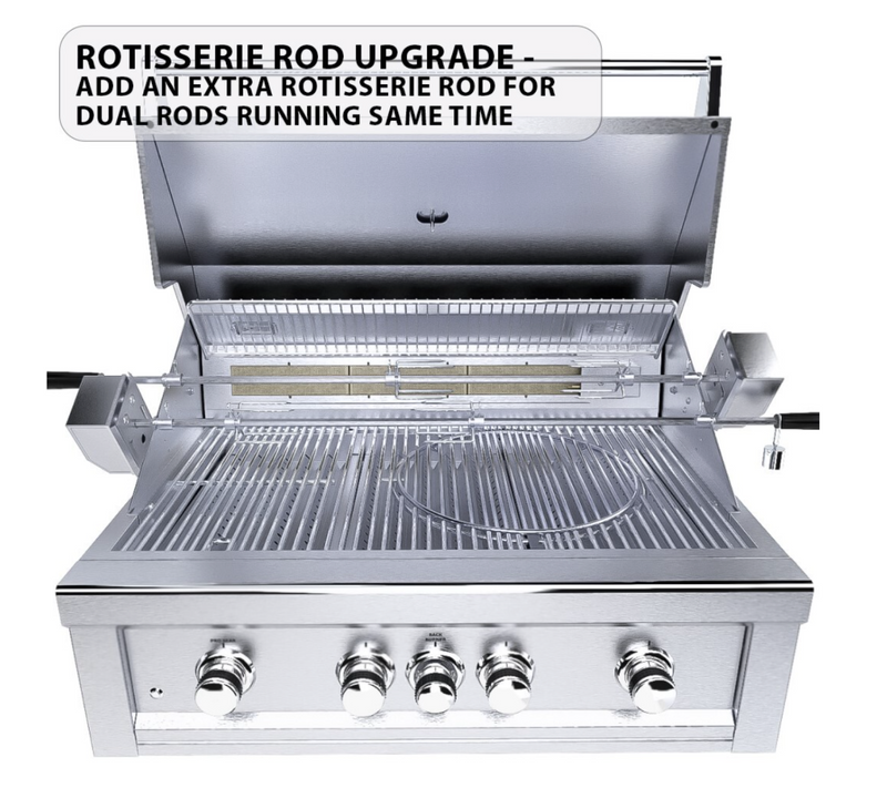 Ruby 4 Burner Pro-Sear 36" w/IR  SunStone Barbecue Grills   