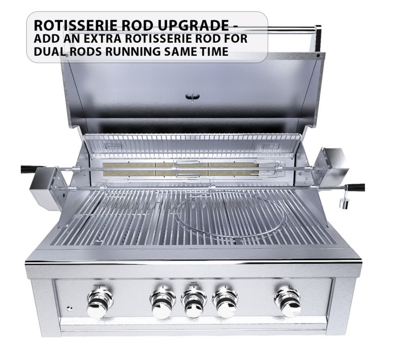Ruby 4 Burner Pro-Sear 36" w/IR  SunStone Barbecue Grills   